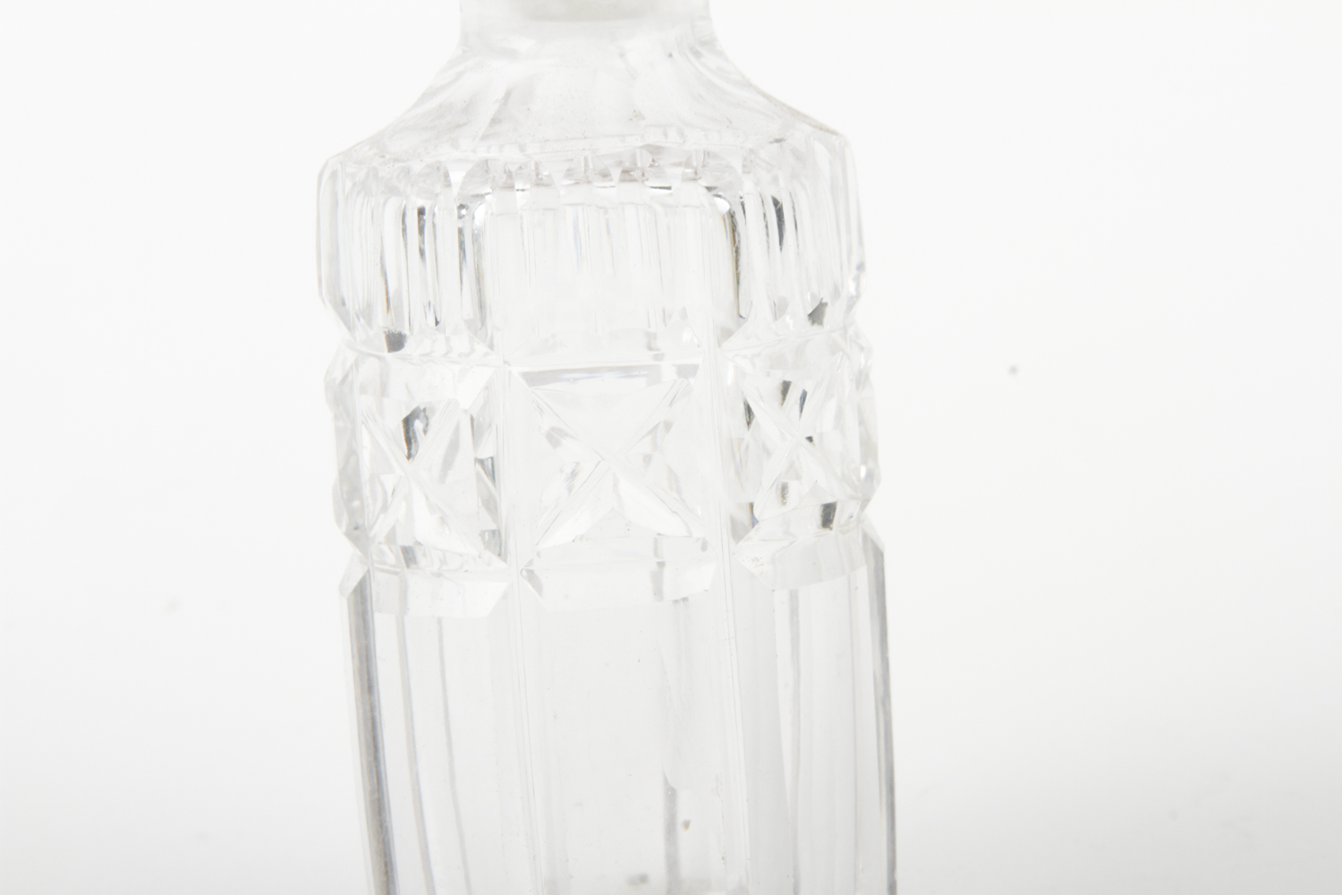 Antique Glass and Silver Plate Cruet Set