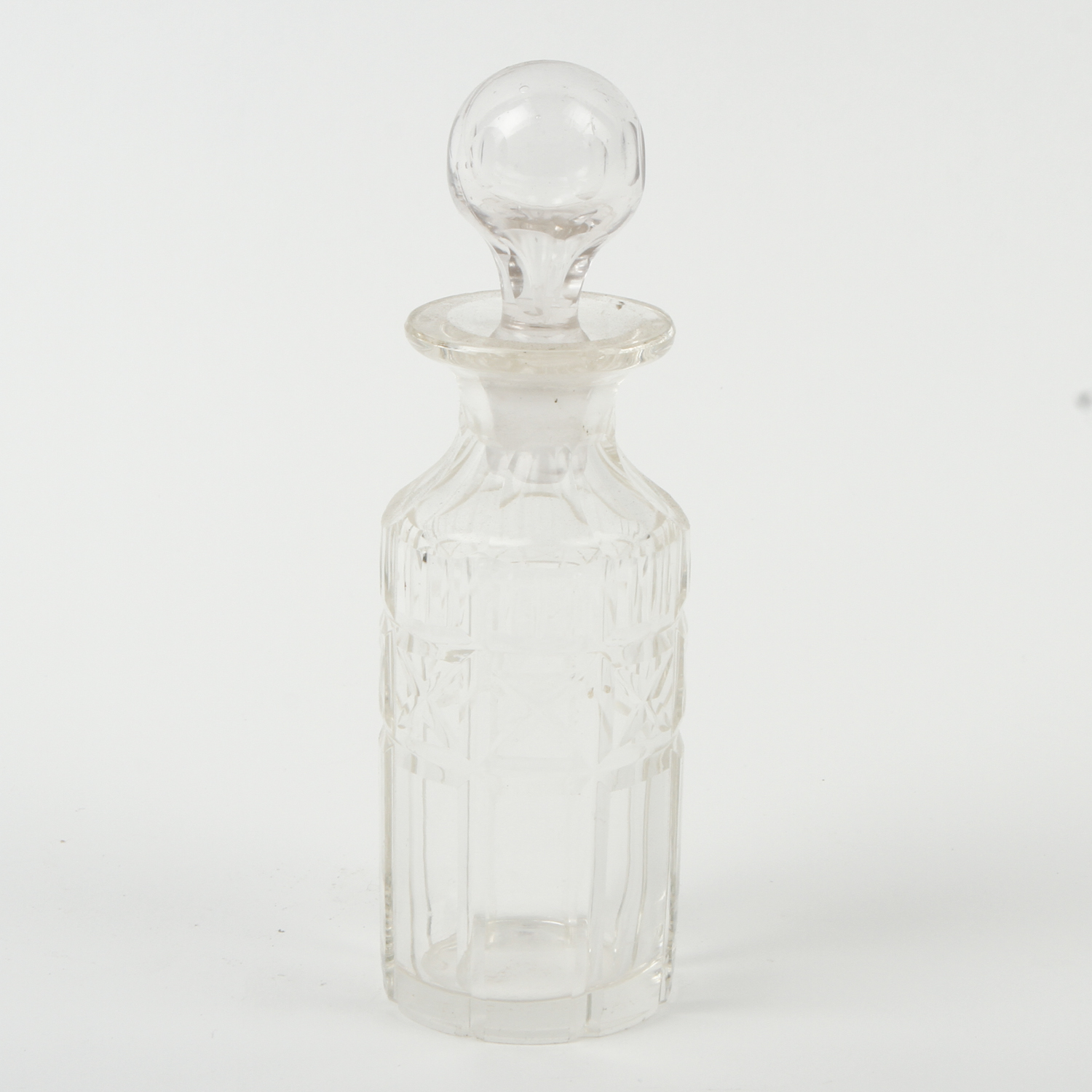 Antique Glass and Silver Plate Cruet Set