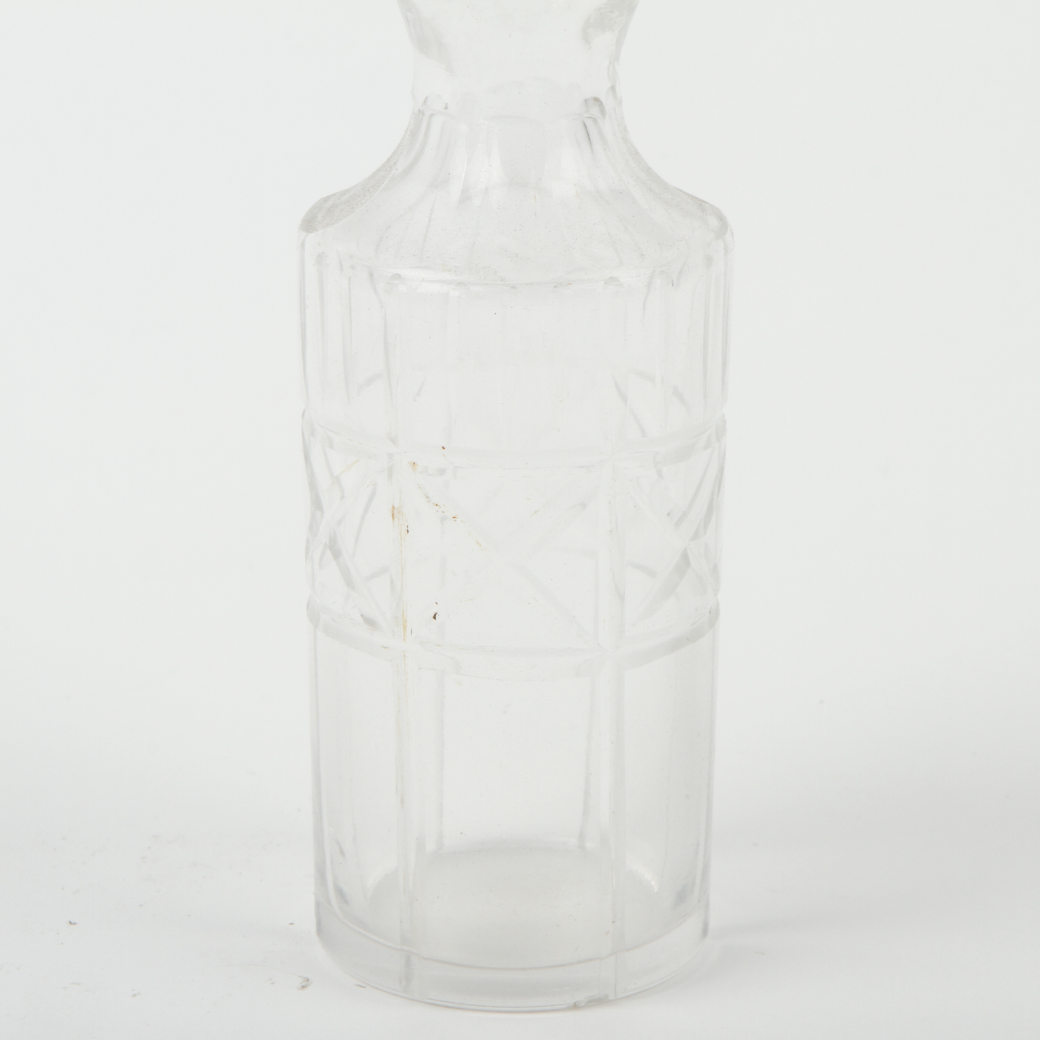 Antique Glass and Silver Plate Cruet Set