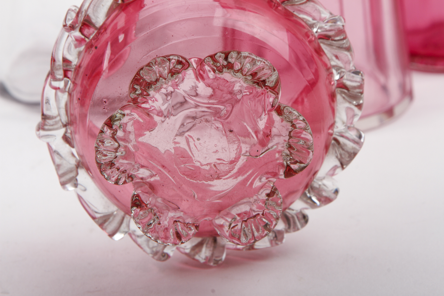 Cranberry and Rubina Glass Decor