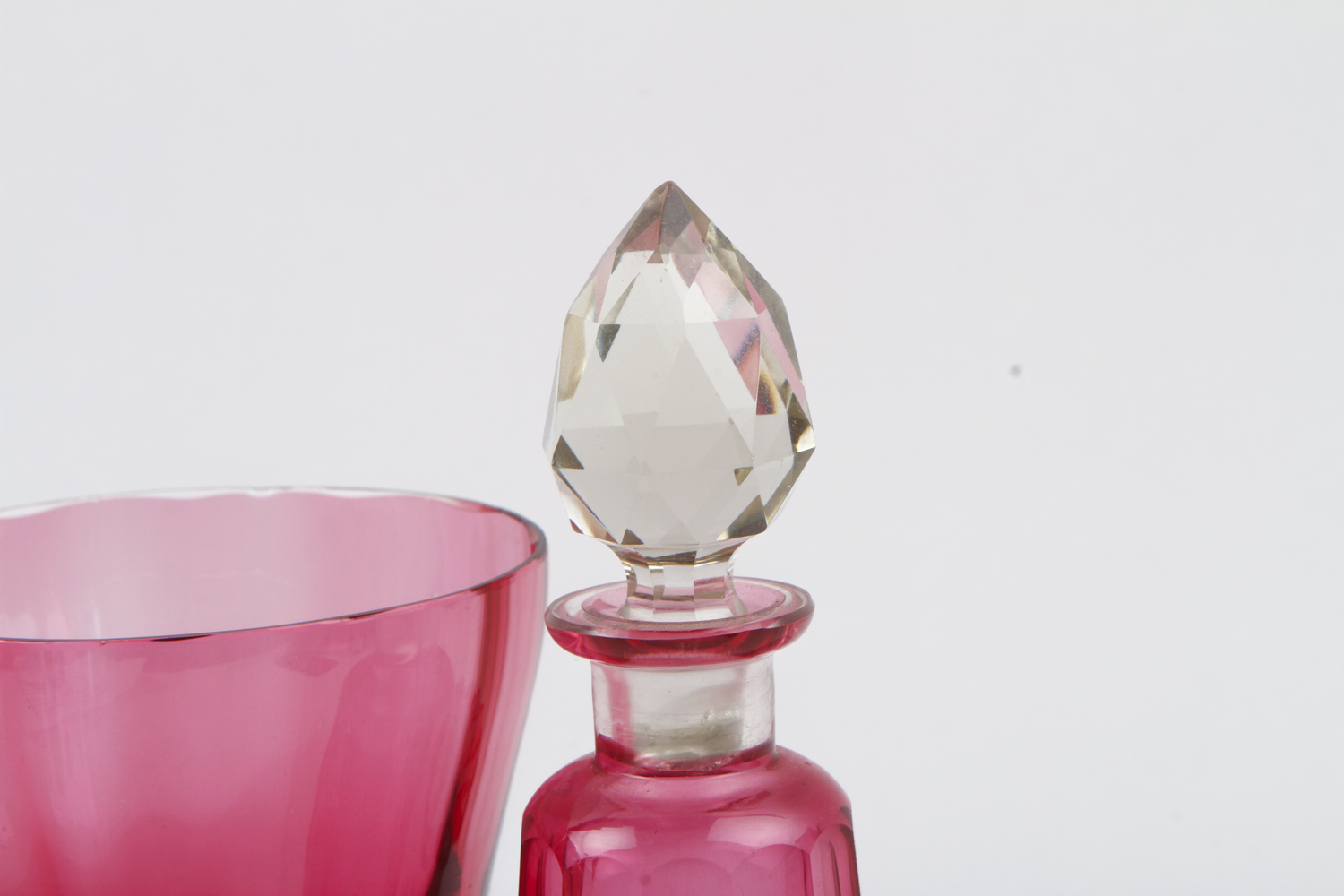 Cranberry and Rubina Glass Decor