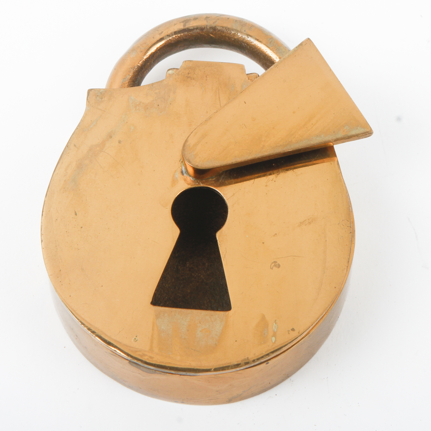 Vintage Carl Aubock Style Brass Lock Ash Receiver