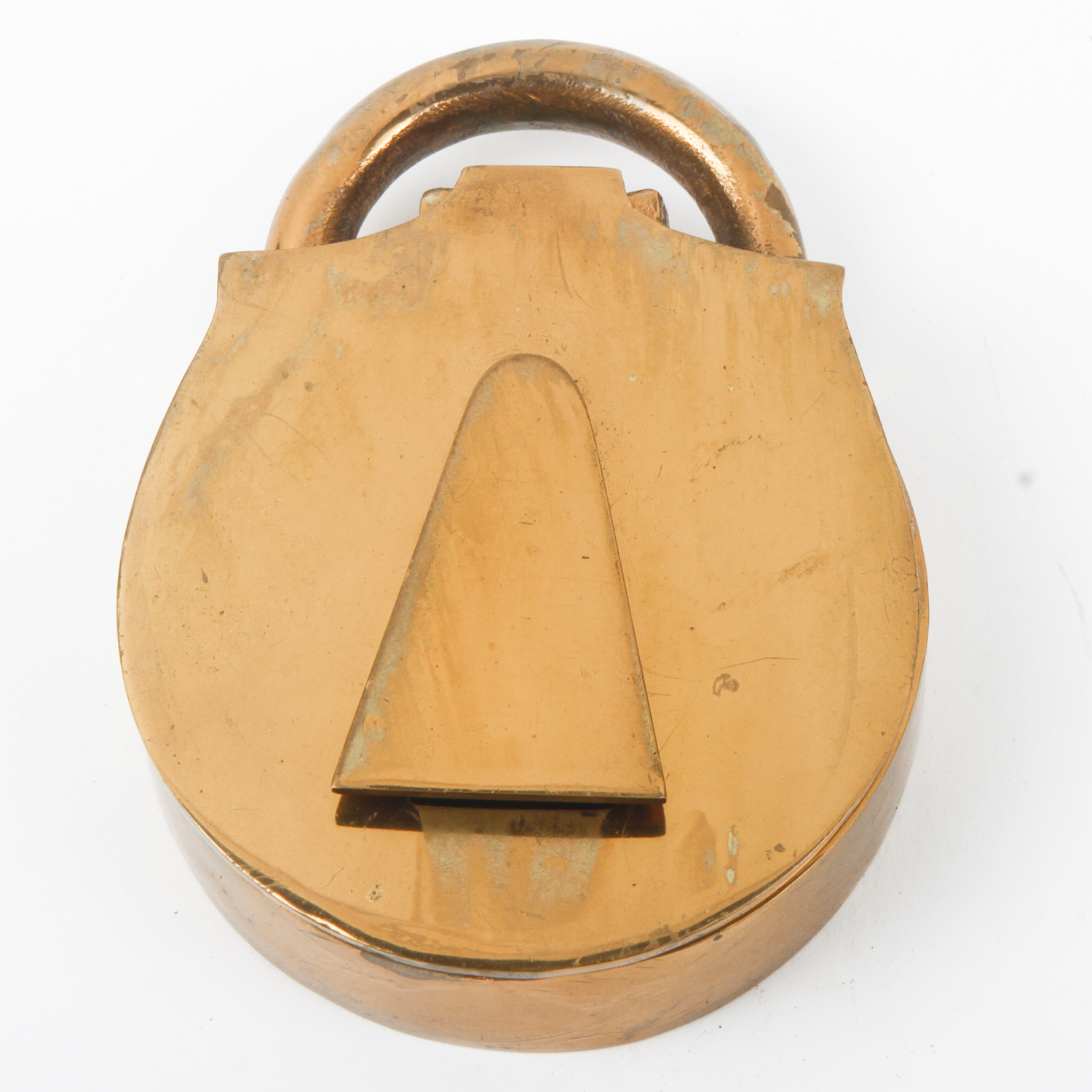 Vintage Carl Aubock Style Brass Lock Ash Receiver