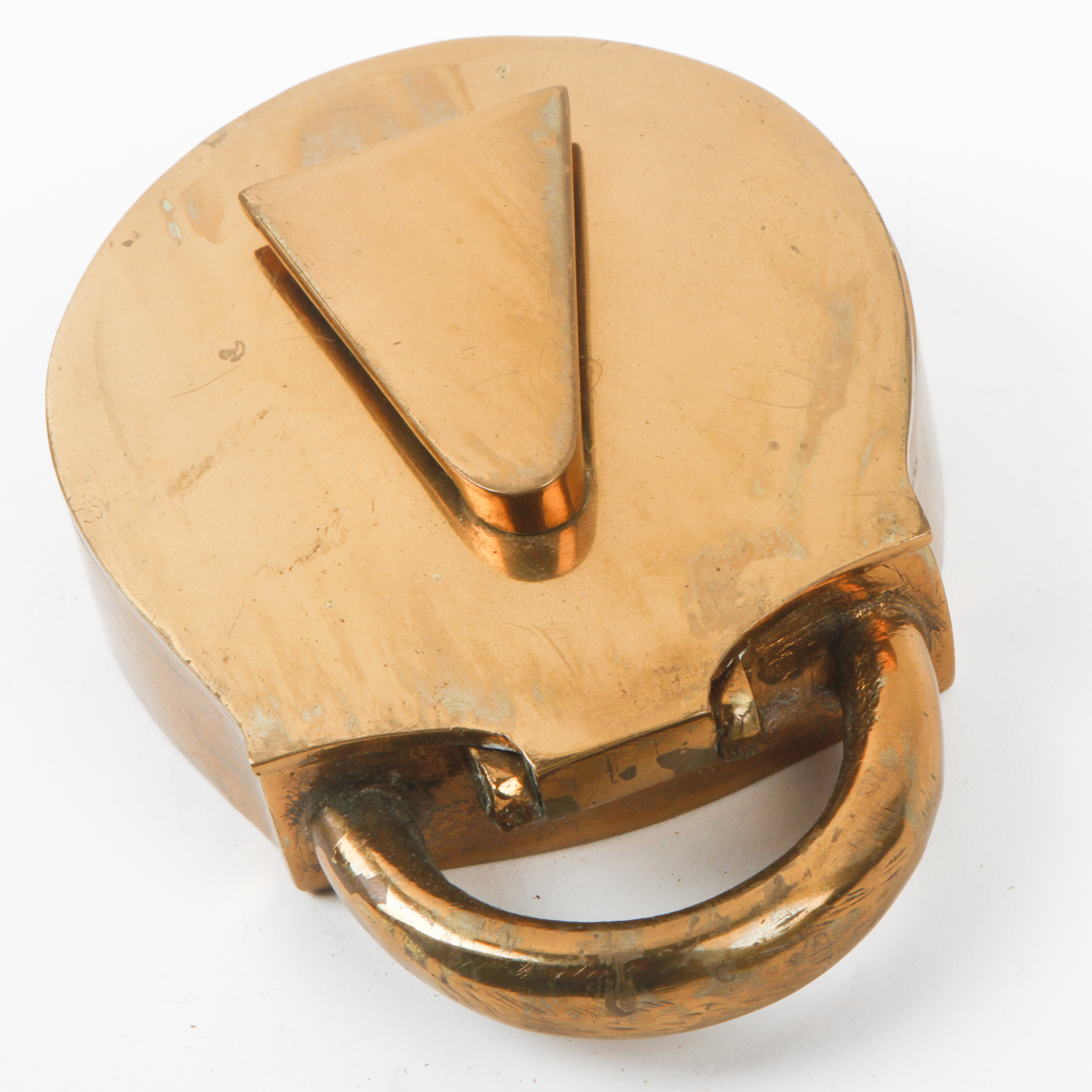 Vintage Carl Aubock Style Brass Lock Ash Receiver