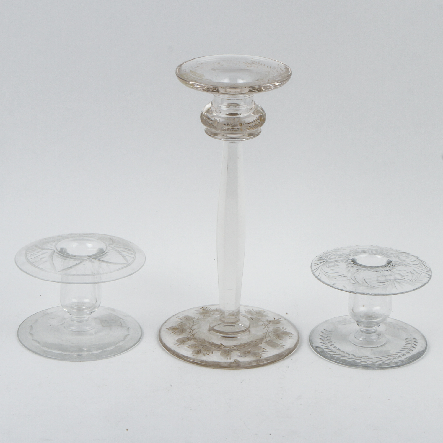 Glass Candlesticks