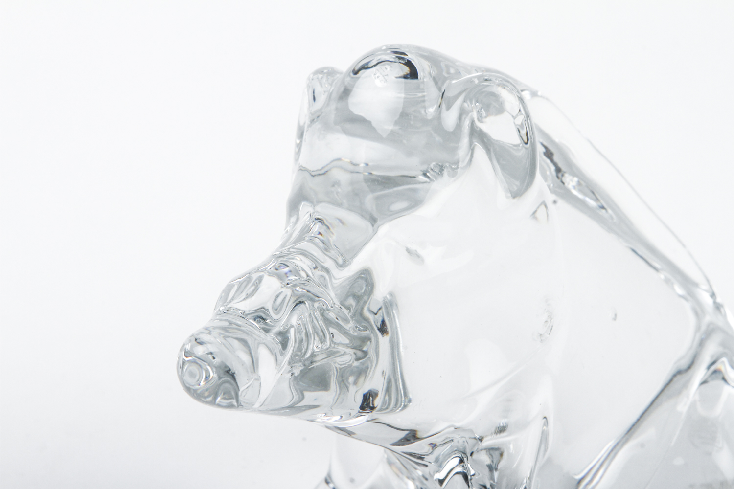Baccarat Crystal Boar Figurine