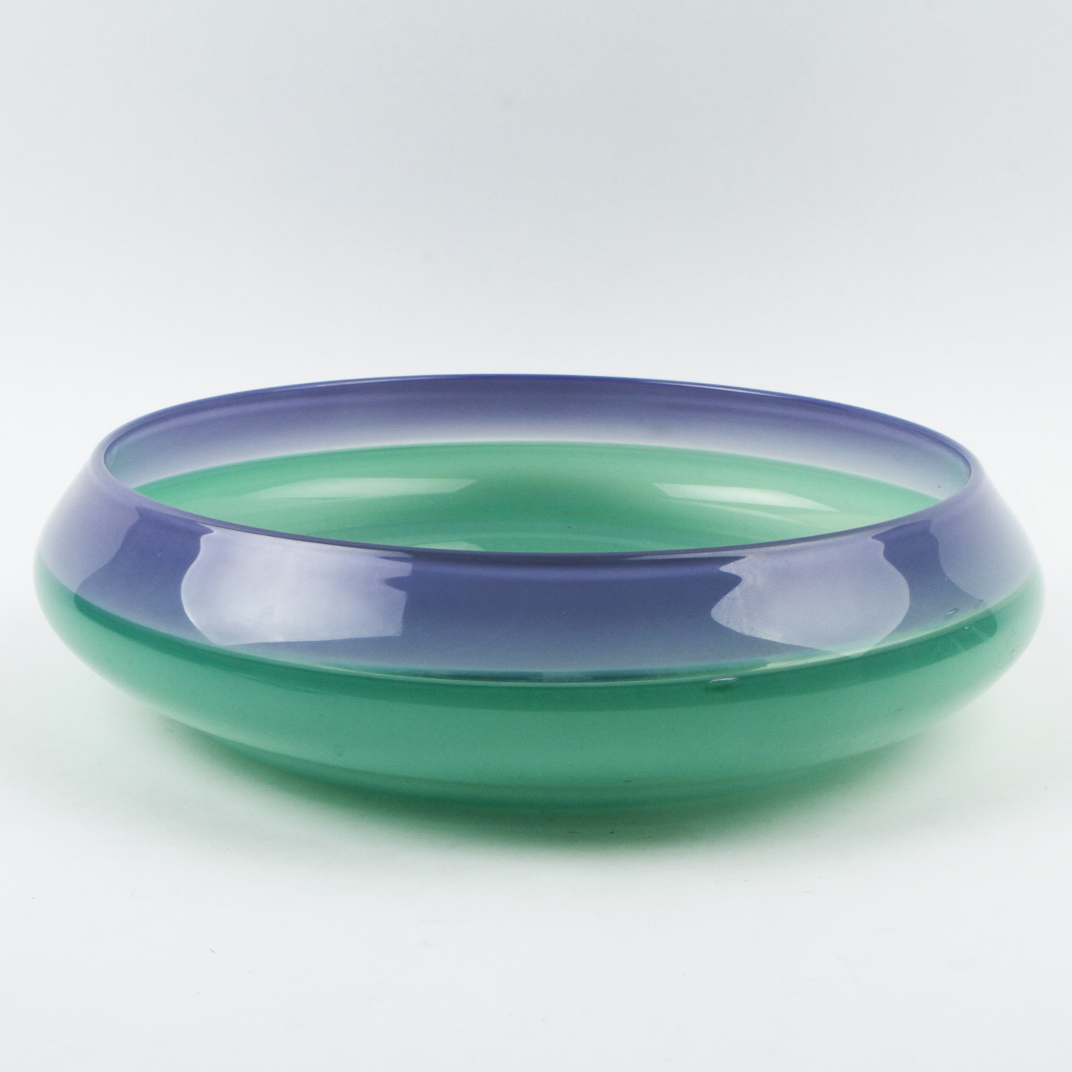 Large Signed Art Glass Bowl