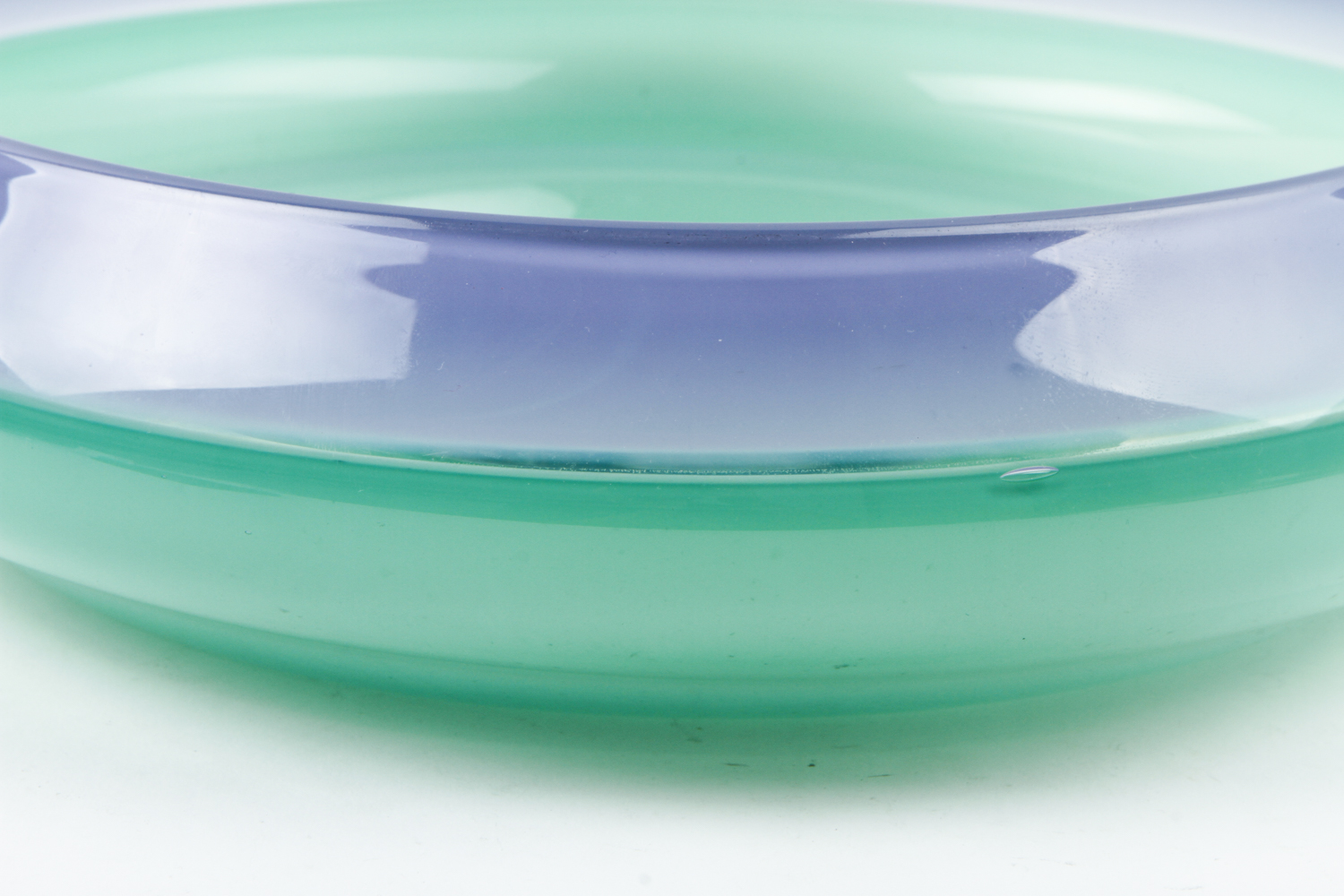 Large Signed Art Glass Bowl