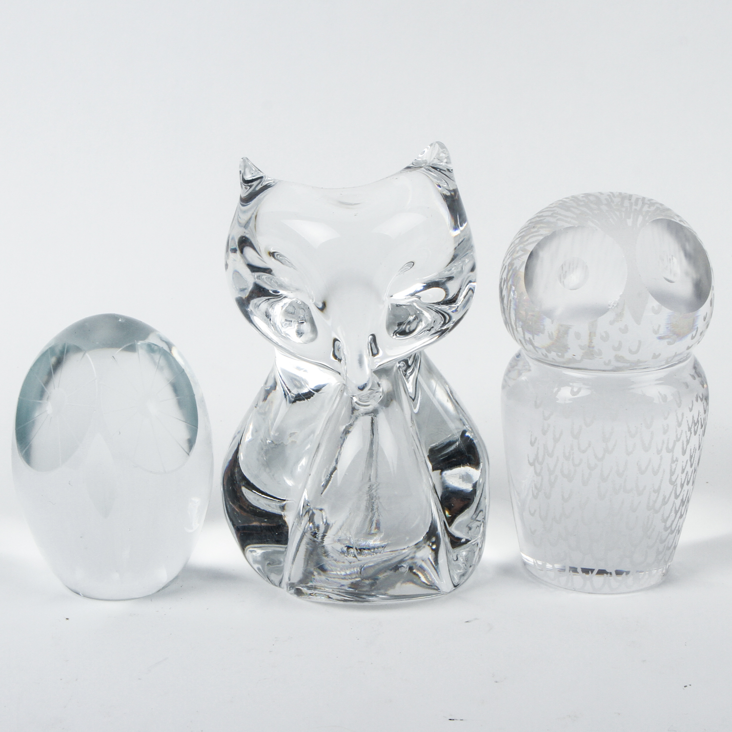 Crystal Owls Figurines