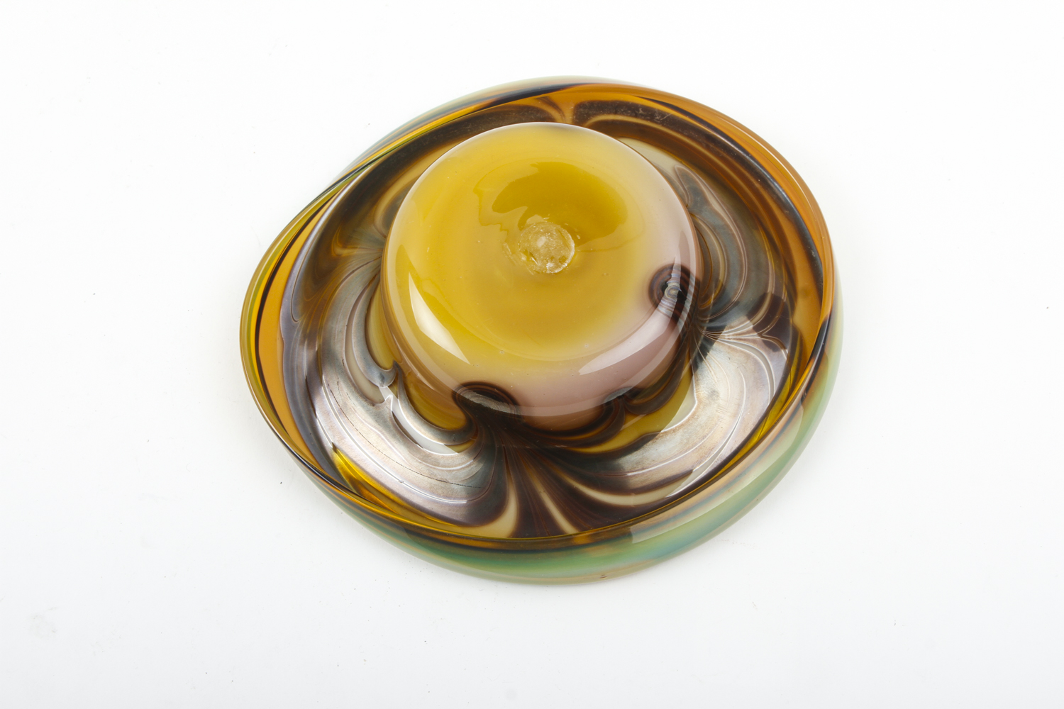 Art Glass Vase and Dish