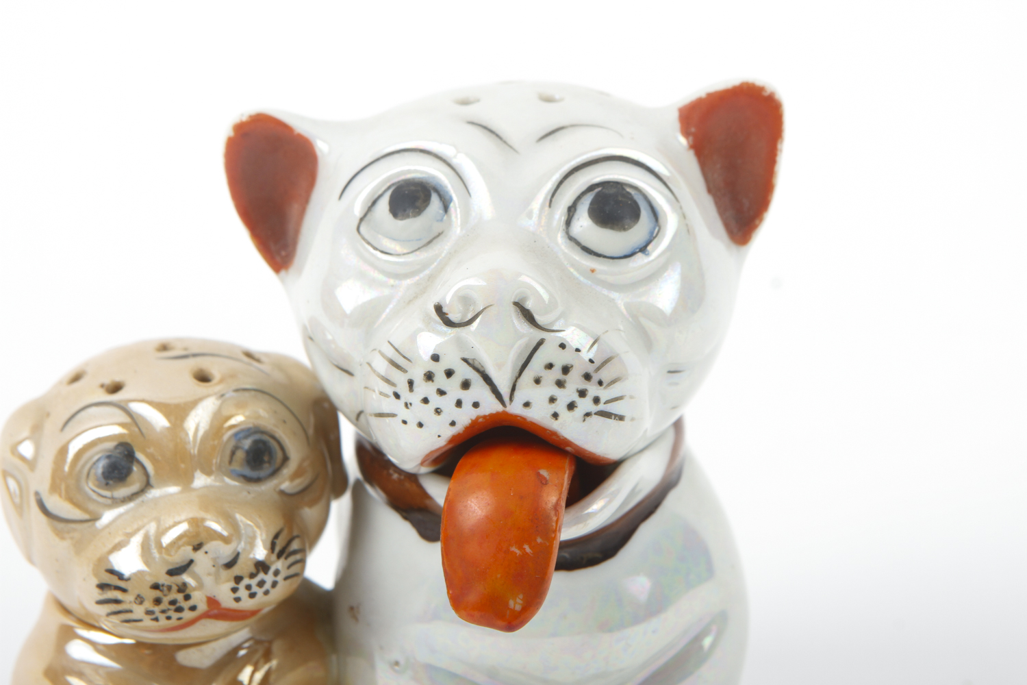 Vintage Lusterware Salt and Pepper Shaker/Mustard Pot