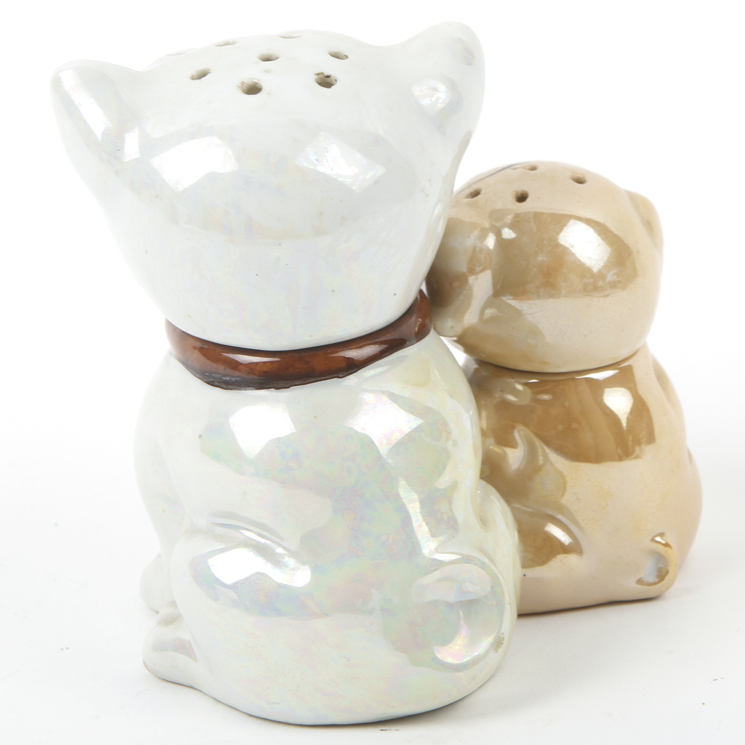 Vintage Lusterware Salt and Pepper Shaker/Mustard Pot