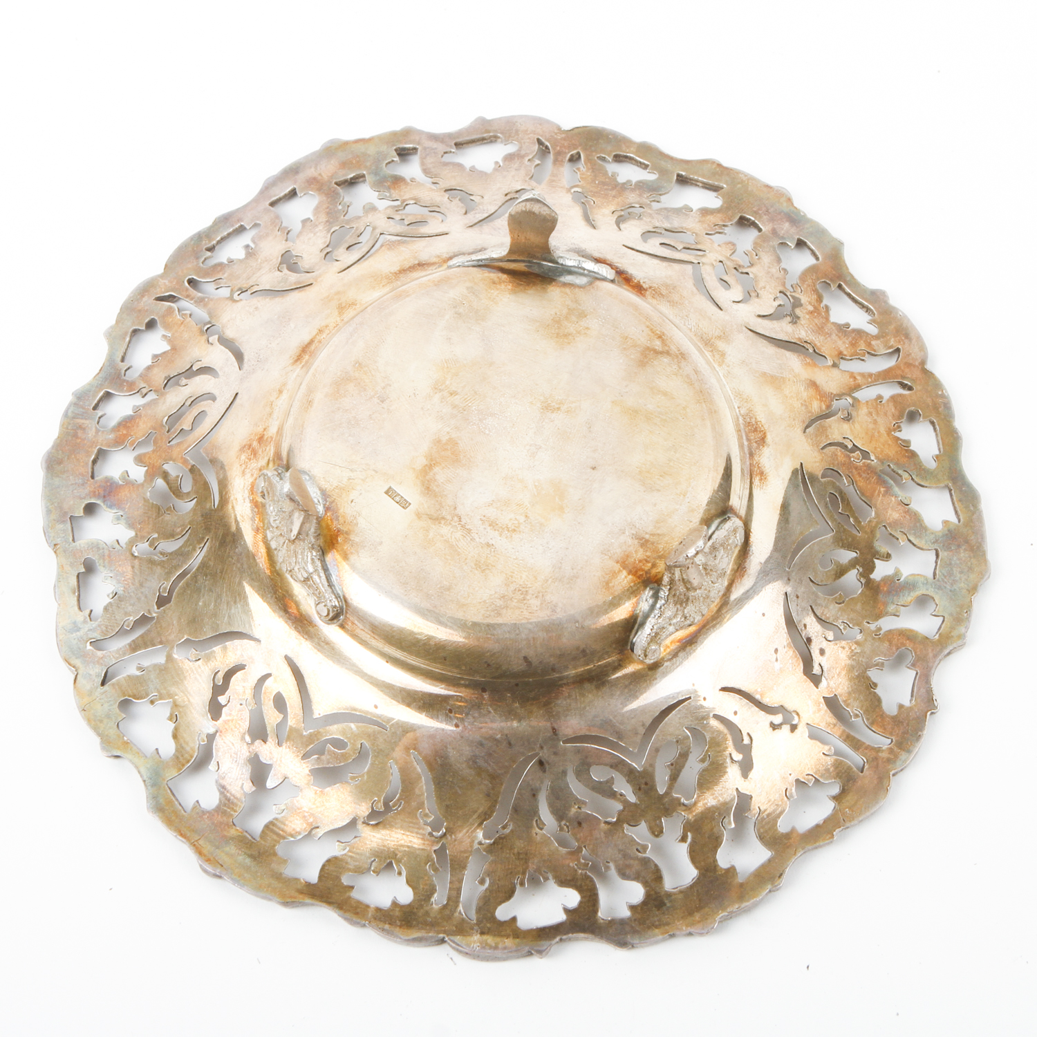 Vintage Egyptian 900 Silver Pierced Bowl