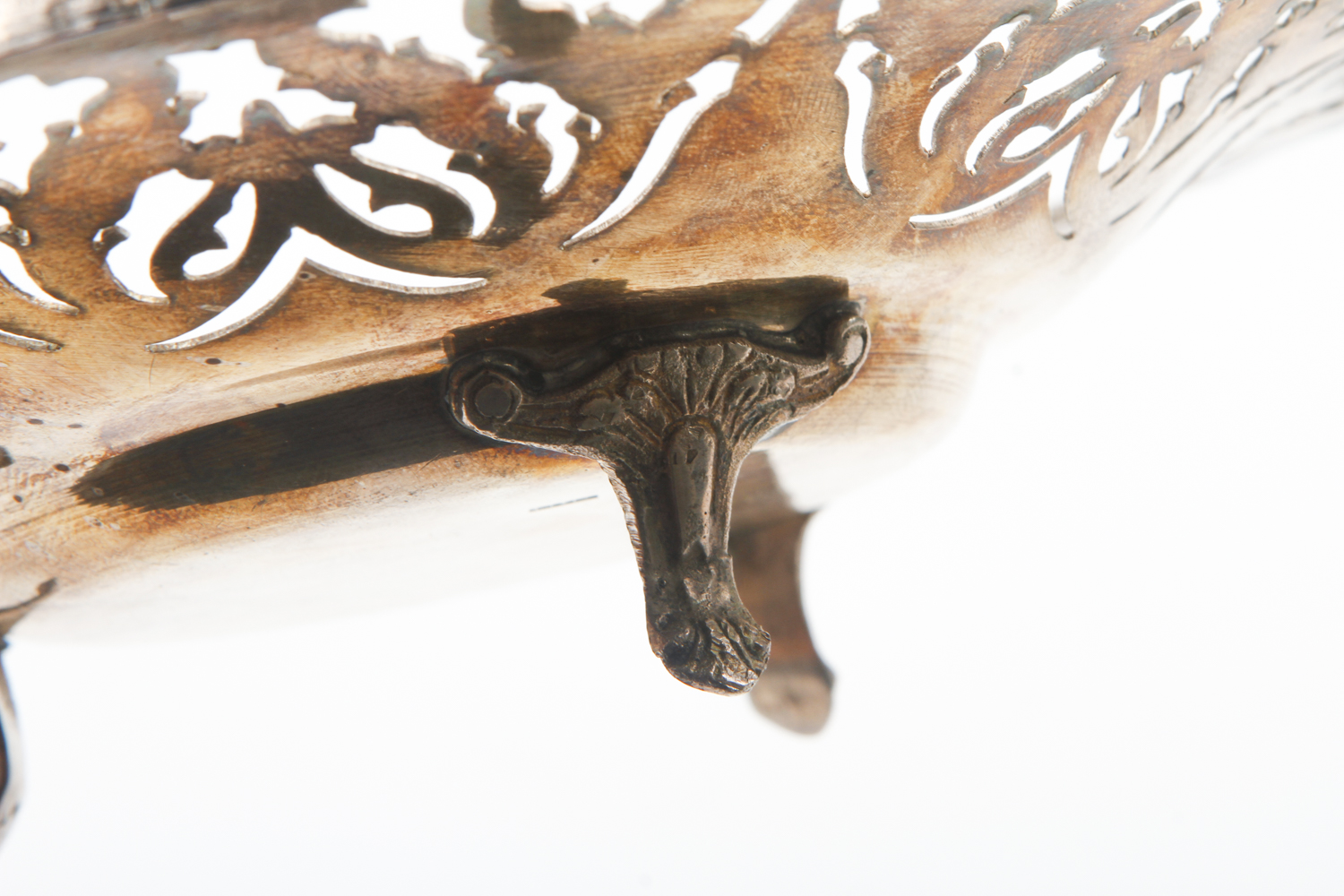 Vintage Egyptian 900 Silver Pierced Bowl