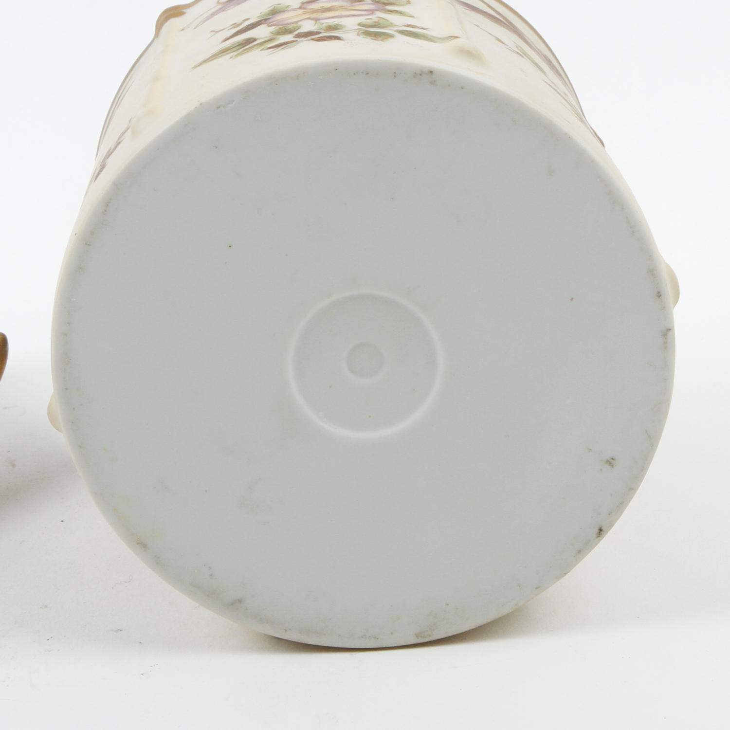 Hand Painted Lidded Porcelain Tobacco Jar