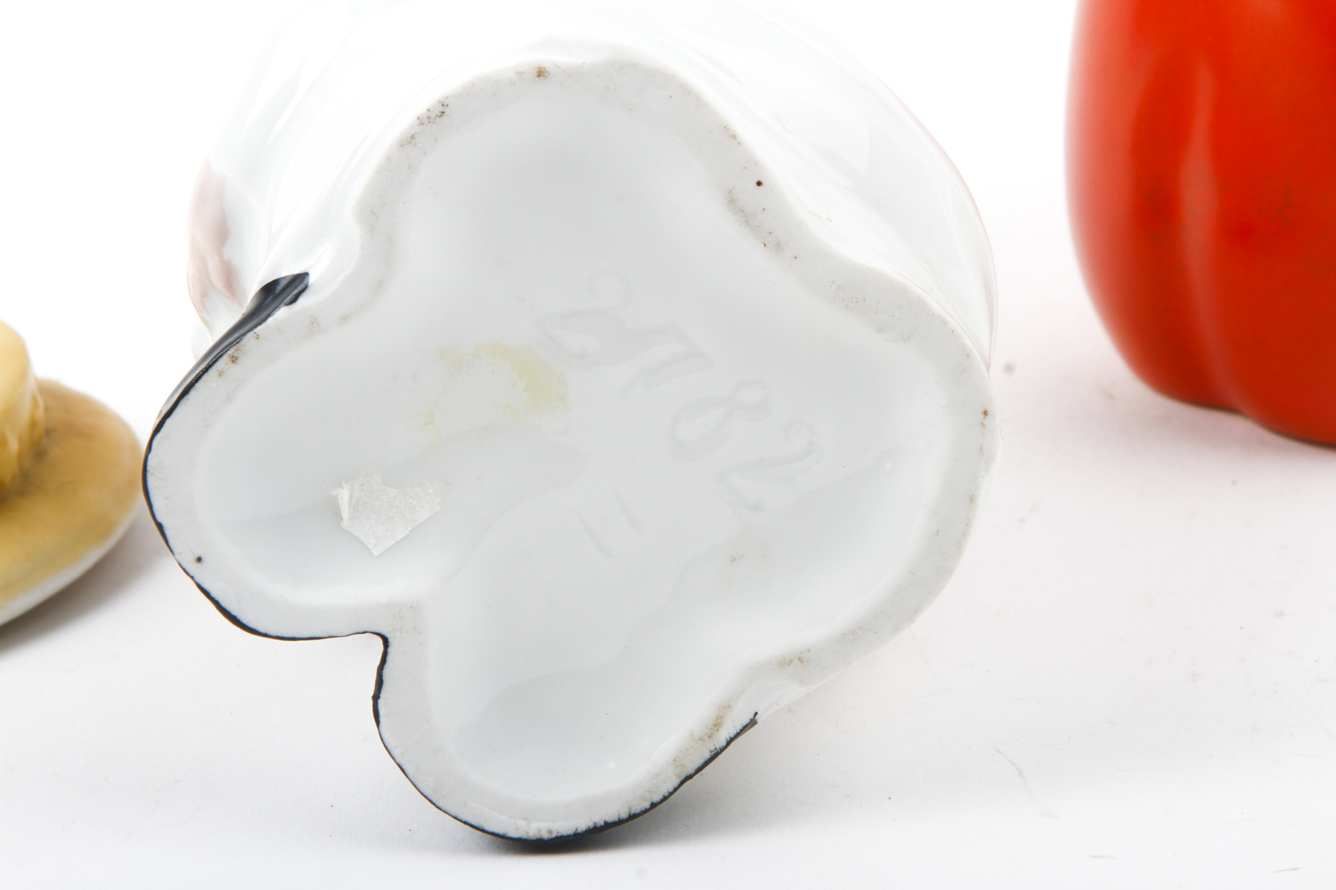 Two Figural Porcelain Tobacco Jars Including Ca. 1910 Wilkinson Potteries