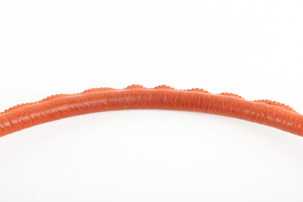 Michael Kors Orange Pebbled Leather Tote