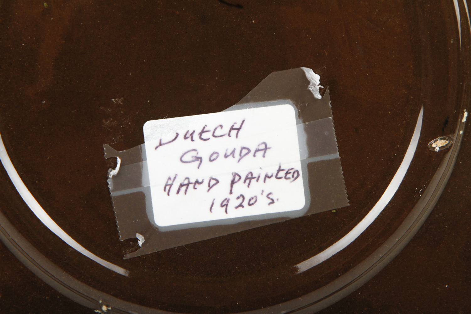 Gouda Pottery Hand Painted Plate