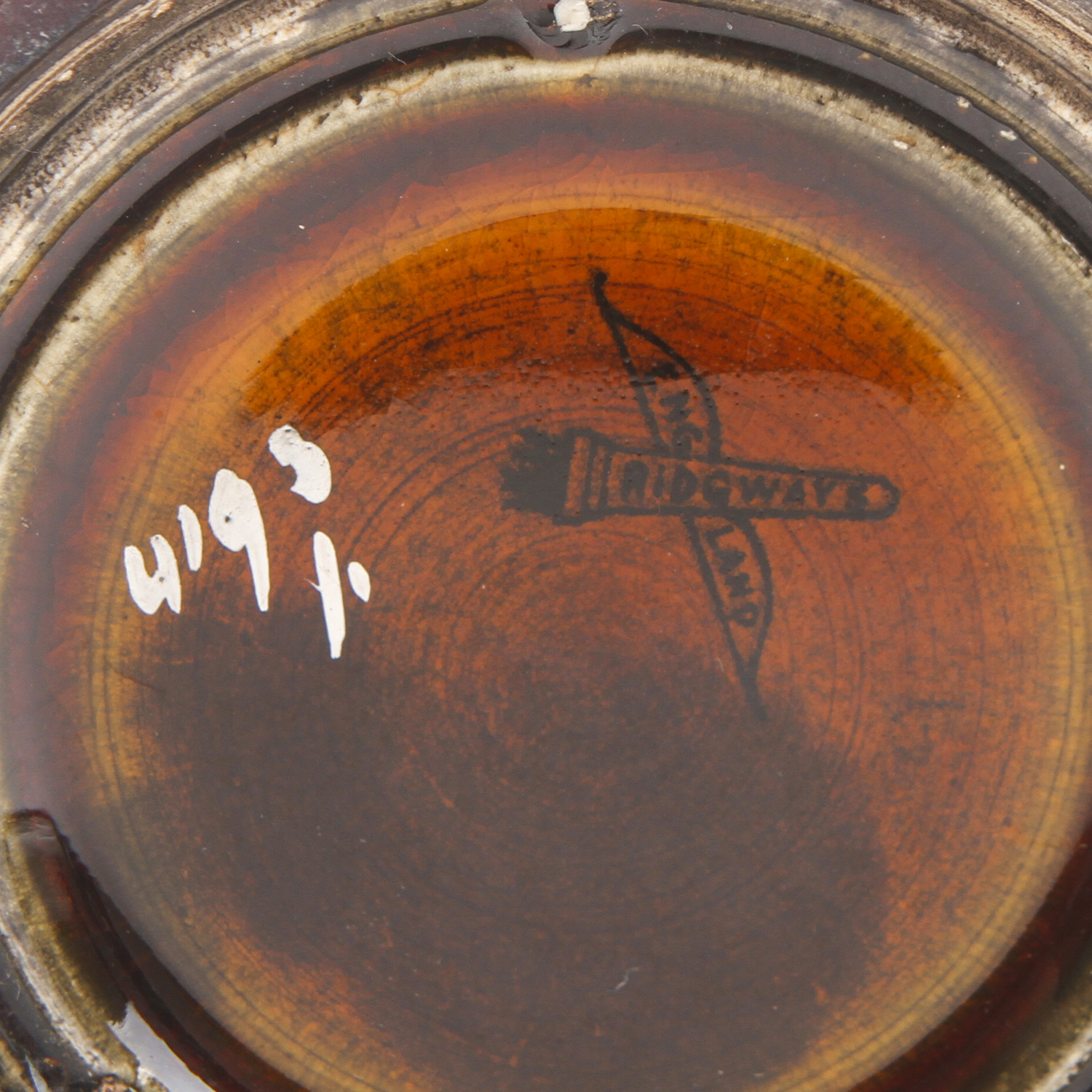 Late 19th-Early 20th Century Ridgway England Cat Mug