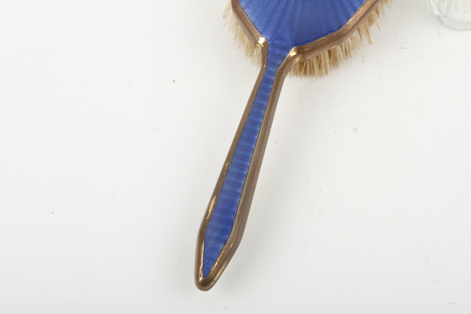 Art Deco Blue Enamel Vanity Set