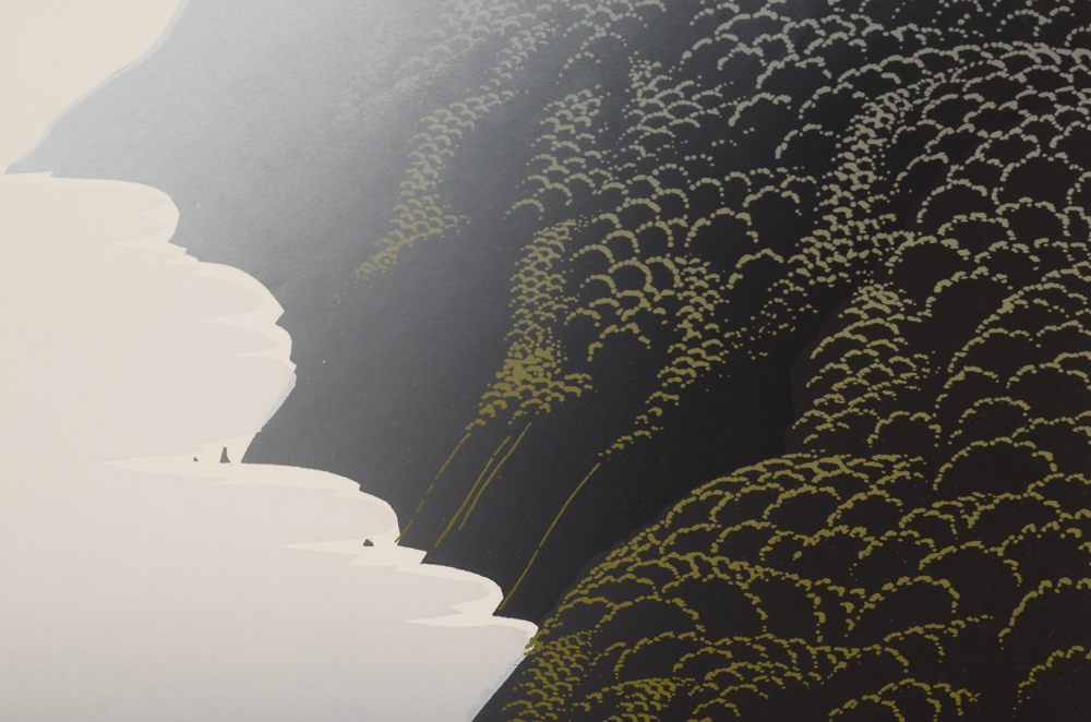 Eyvind Earle Signed Limited Edition Serigraph of Seascape