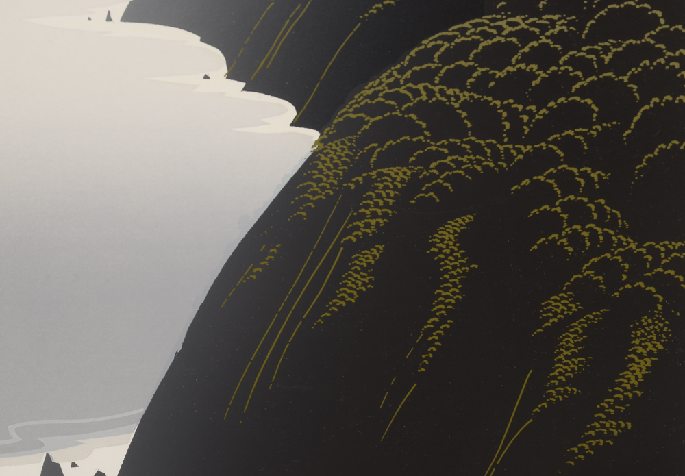 Eyvind Earle Signed Limited Edition Serigraph of Seascape