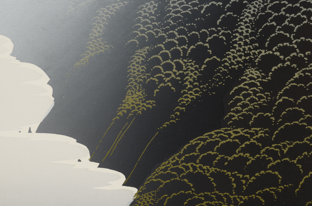 Eyvind Earle Signed Limited Edition Serigraph of Seascape