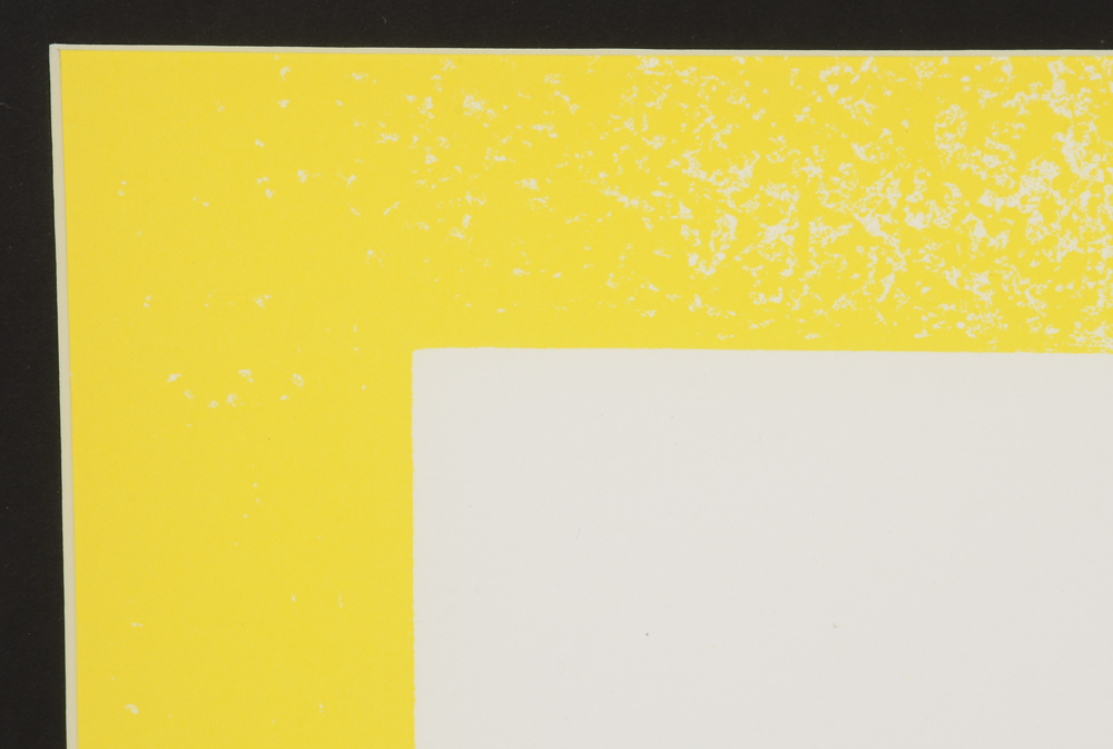 Richard Anuszkiewicz Hand-Pulled Lithograph "Yellow Reversed"