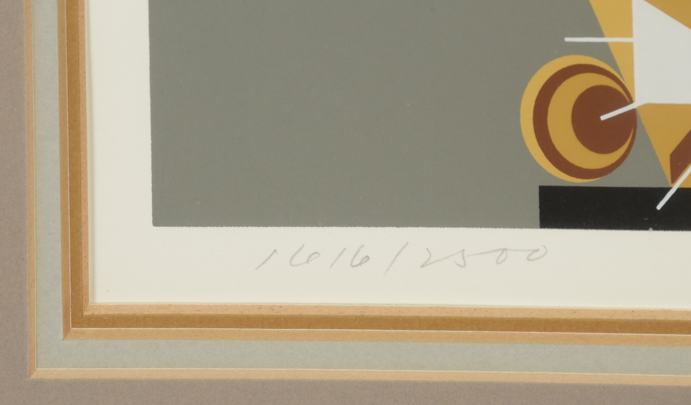 Charley Harper Signed 1977 Limited Edition Serigraph "Catnip"