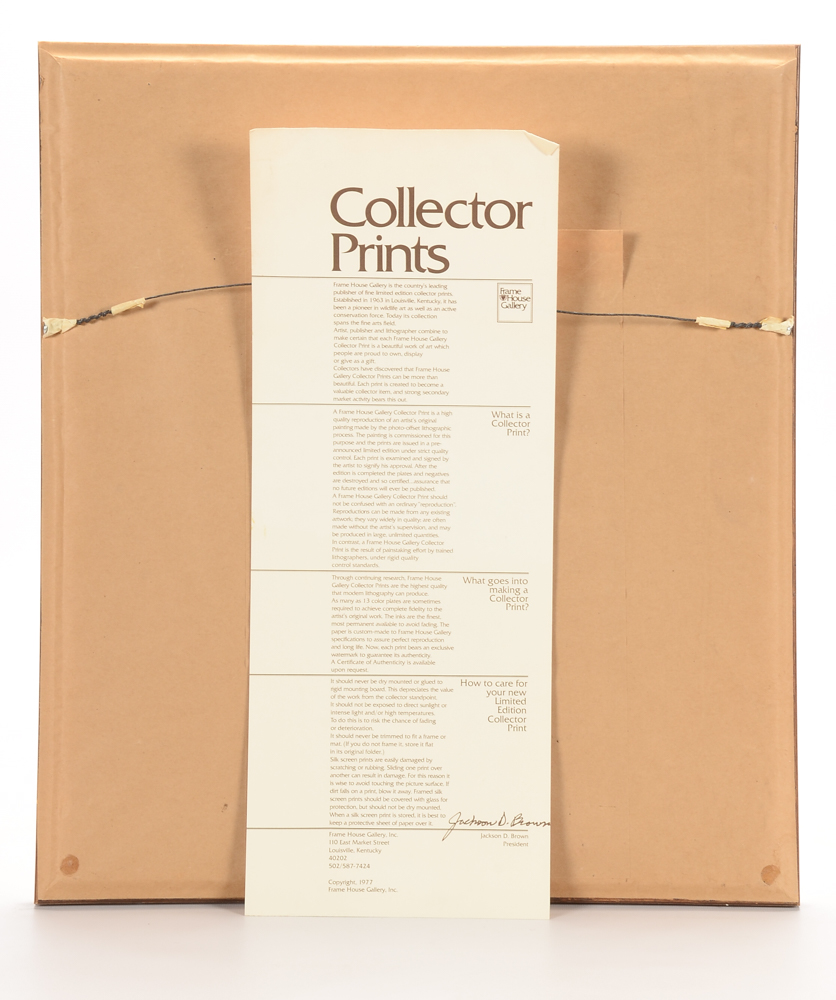 Charley Harper Signed 1977 Limited Edition Serigraph "Catnip"