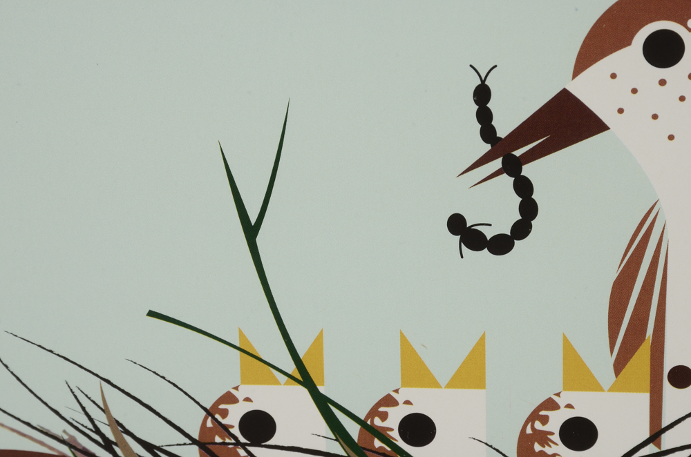 Offset Lithograph after Charley Harper "Chorus Line"