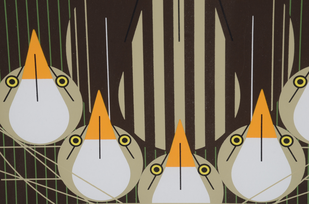 Charley Harper Signed Limited Edition Serigraph "Bittern Suite"