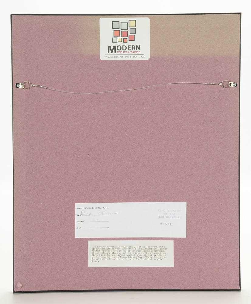 Photographic Print of Clarence Bull Portrait of Florence Rice