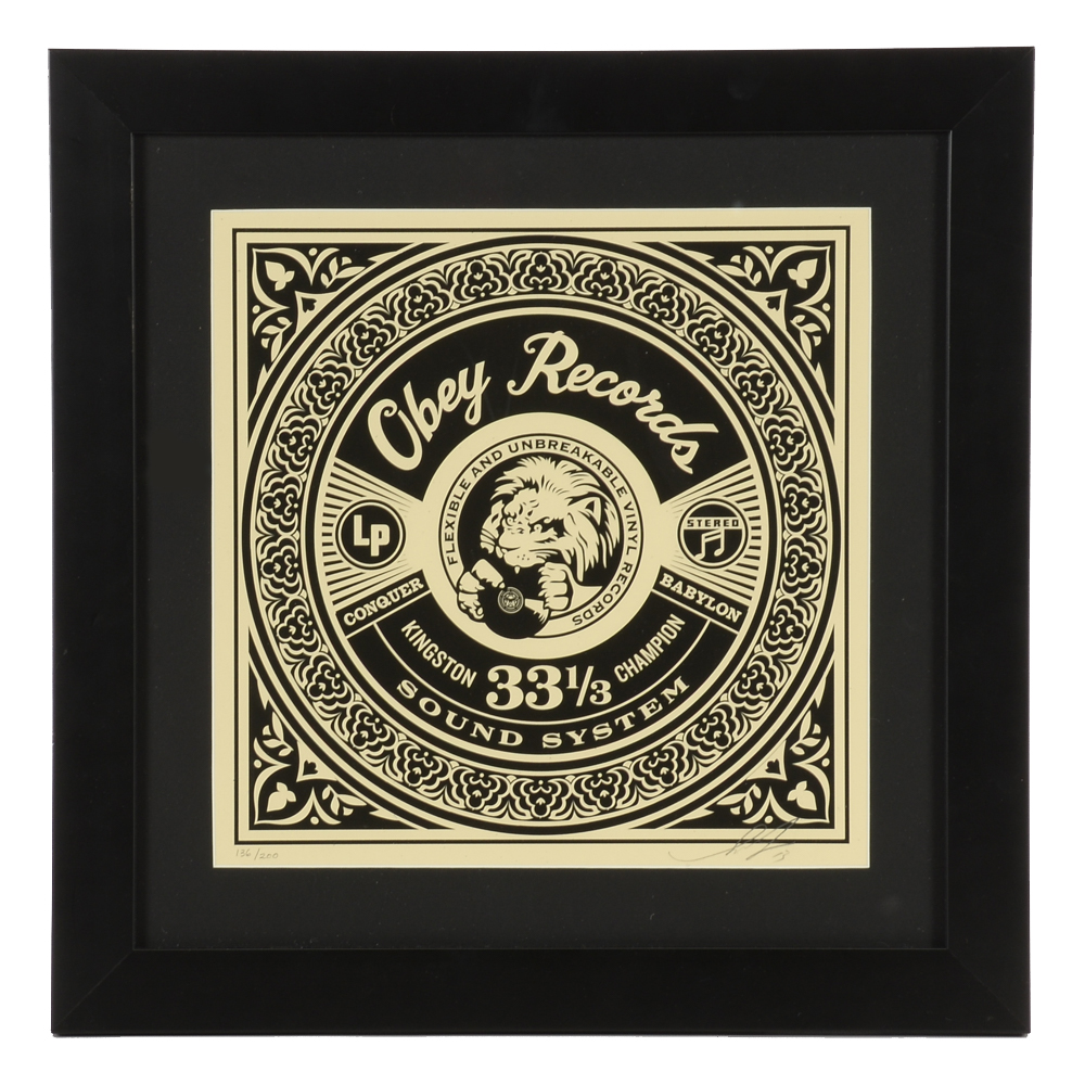 Shepard Fairey Signed 2013 Limited Edition Serigraph "Conquer Babylon"