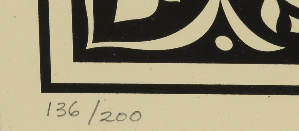 Shepard Fairey Signed 2013 Limited Edition Serigraph "Conquer Babylon"