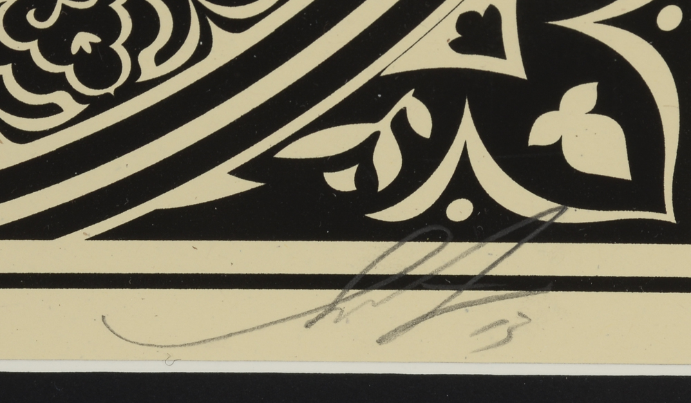 Shepard Fairey Signed 2013 Limited Edition Serigraph "Conquer Babylon"