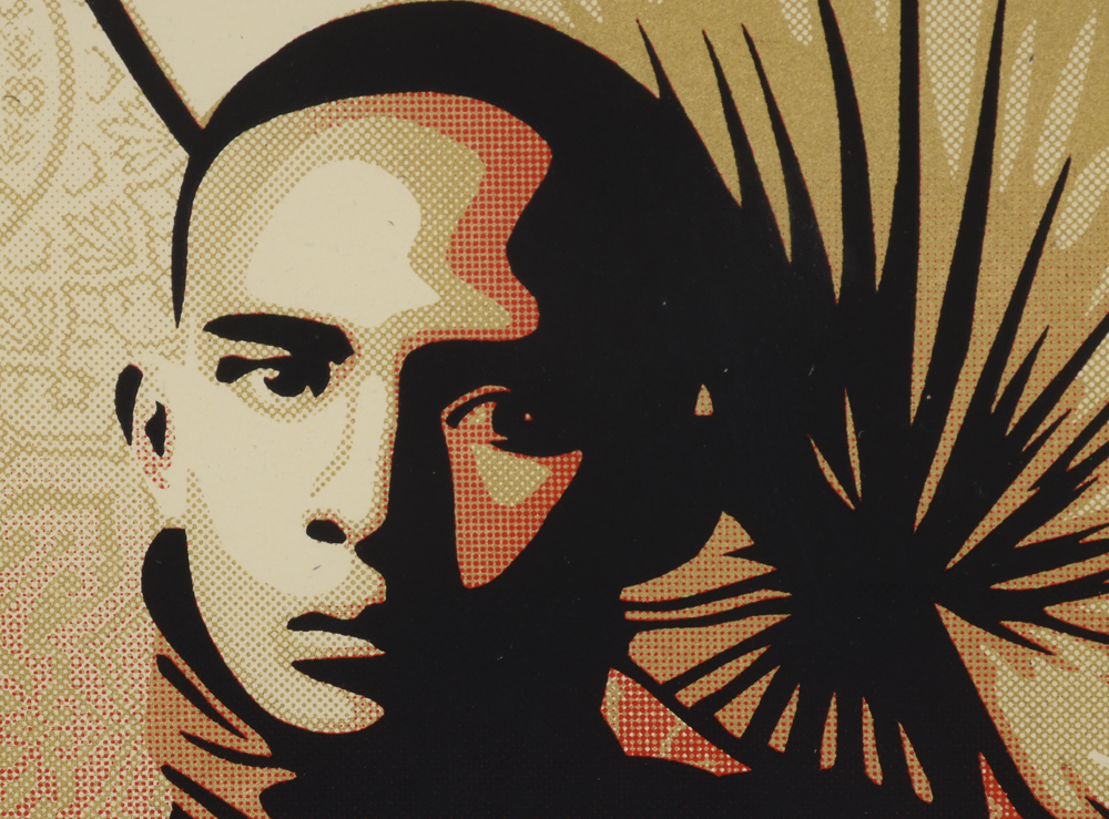 Shepard Fairey Signed 2009 Artist's Proof Serigraph "Burmese Monk"