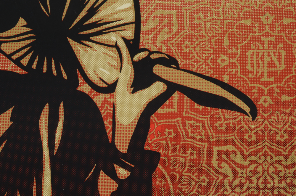 Shepard Fairey Signed 2009 Artist's Proof Serigraph "Burmese Monk"