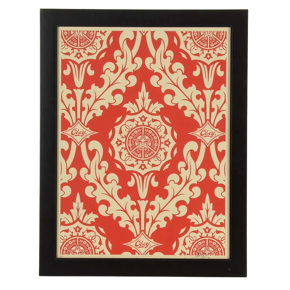 Shepard Fairey Signed 2010 Artist's Proof Serigraph "Parlor Pattern"