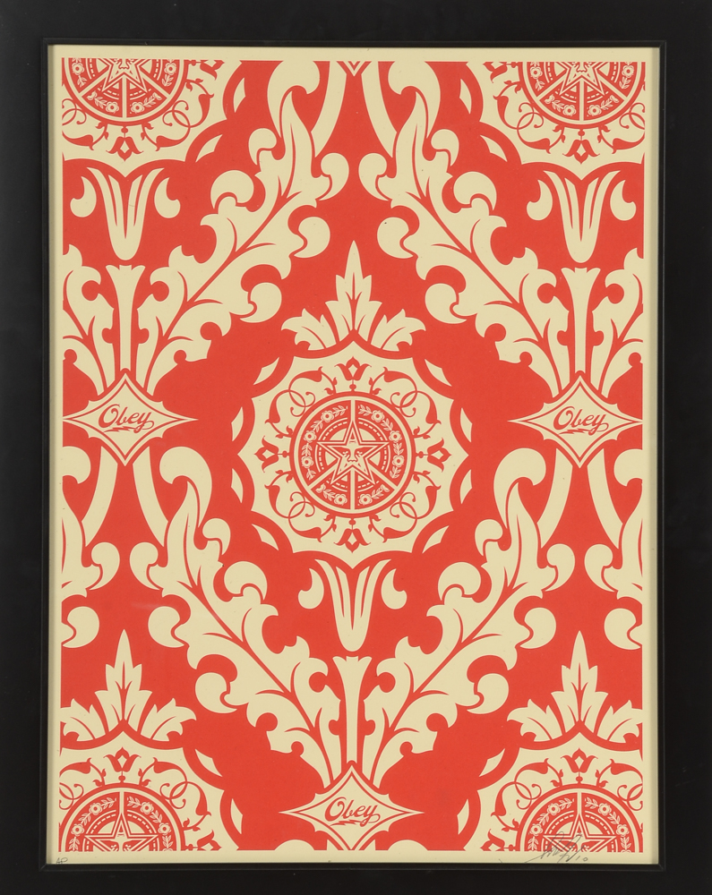 Shepard Fairey Signed 2010 Artist's Proof Serigraph "Parlor Pattern"