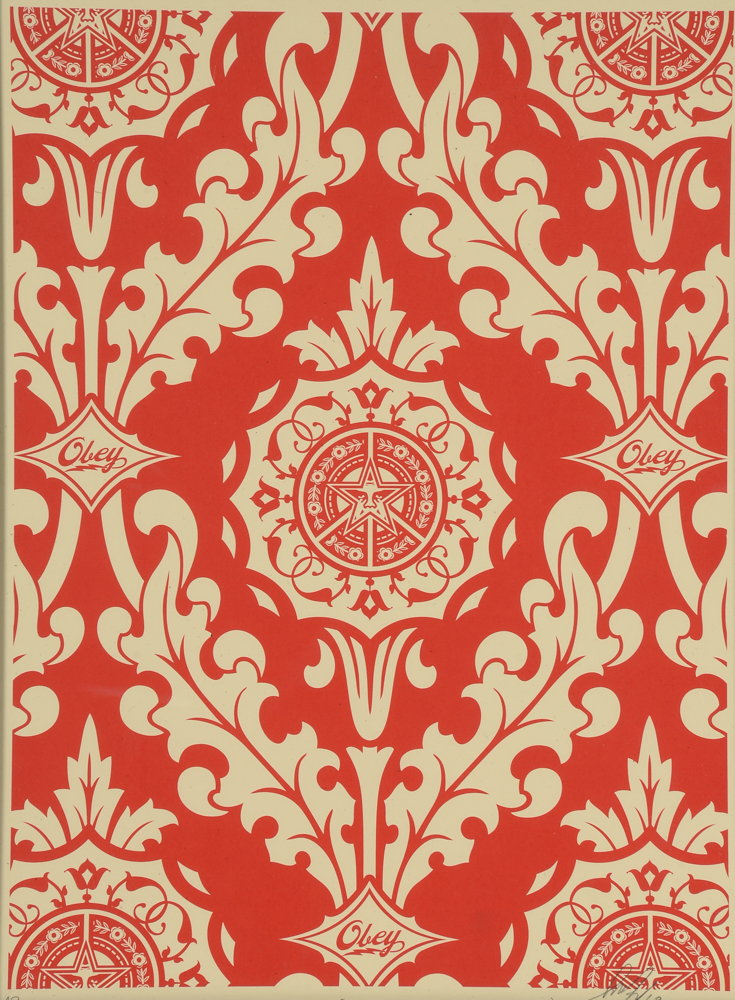 Shepard Fairey Signed 2010 Artist's Proof Serigraph "Parlor Pattern"