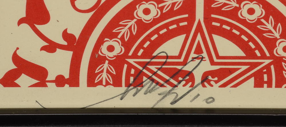 Shepard Fairey Signed 2010 Artist's Proof Serigraph "Parlor Pattern"