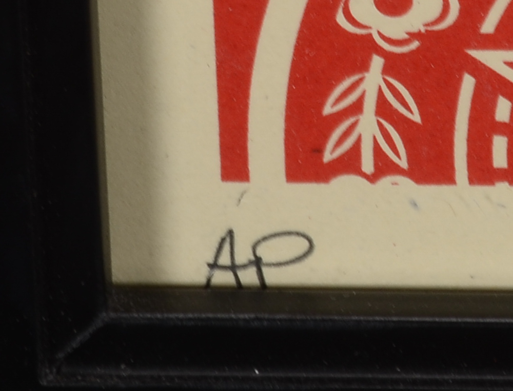 Shepard Fairey Signed 2010 Artist's Proof Serigraph "Parlor Pattern"