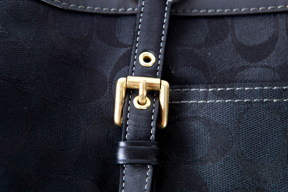 Coach Black Signature Gallery Tote