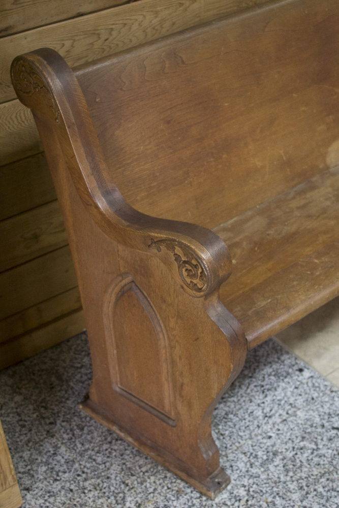 Wooden Church Pew