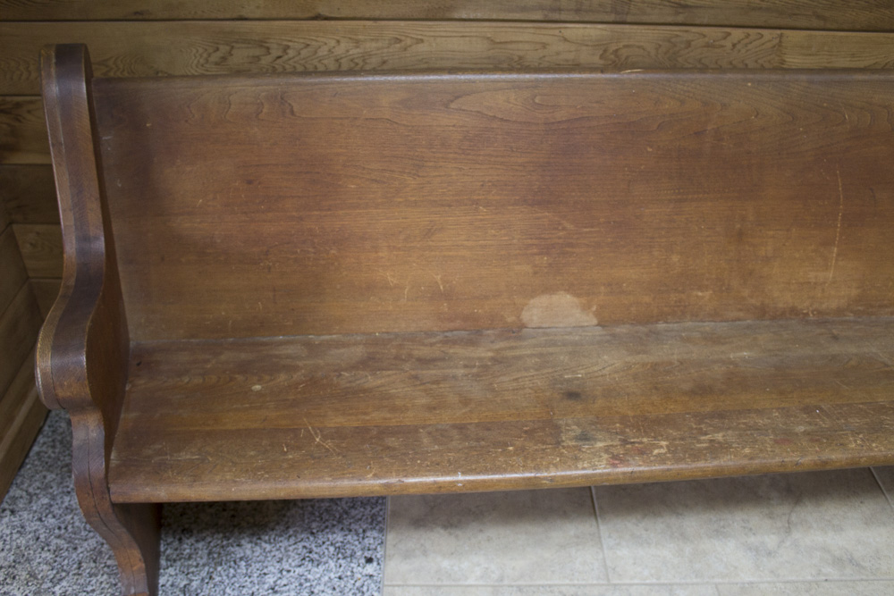 Wooden Church Pew