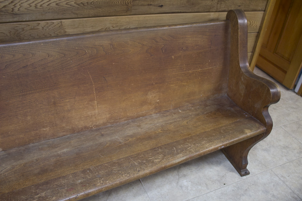 Wooden Church Pew