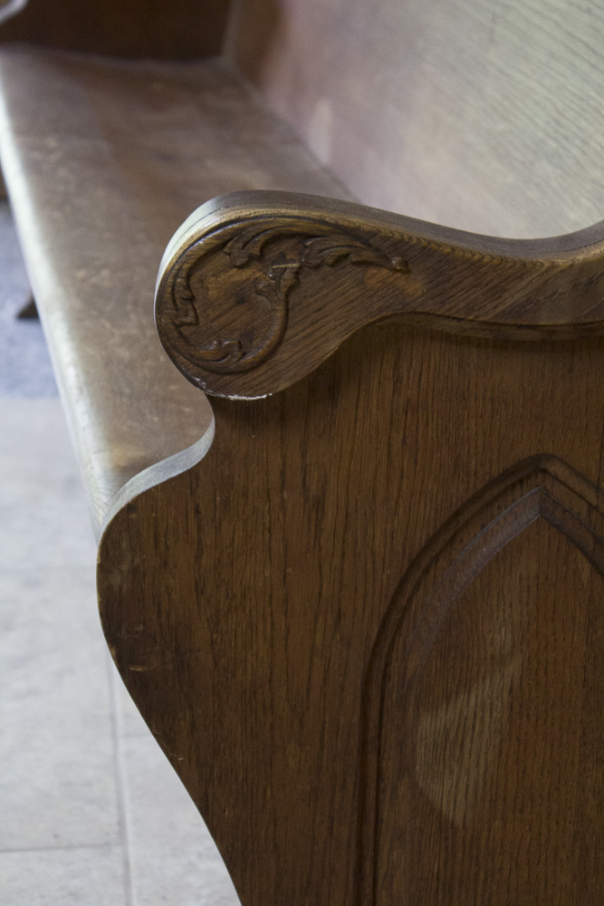 Wooden Church Pew