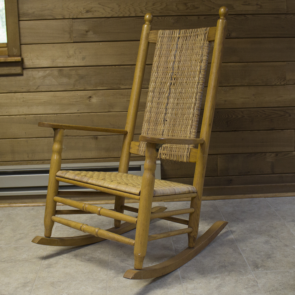 Carolina Rocker Oak and Cane Rocking Chair
