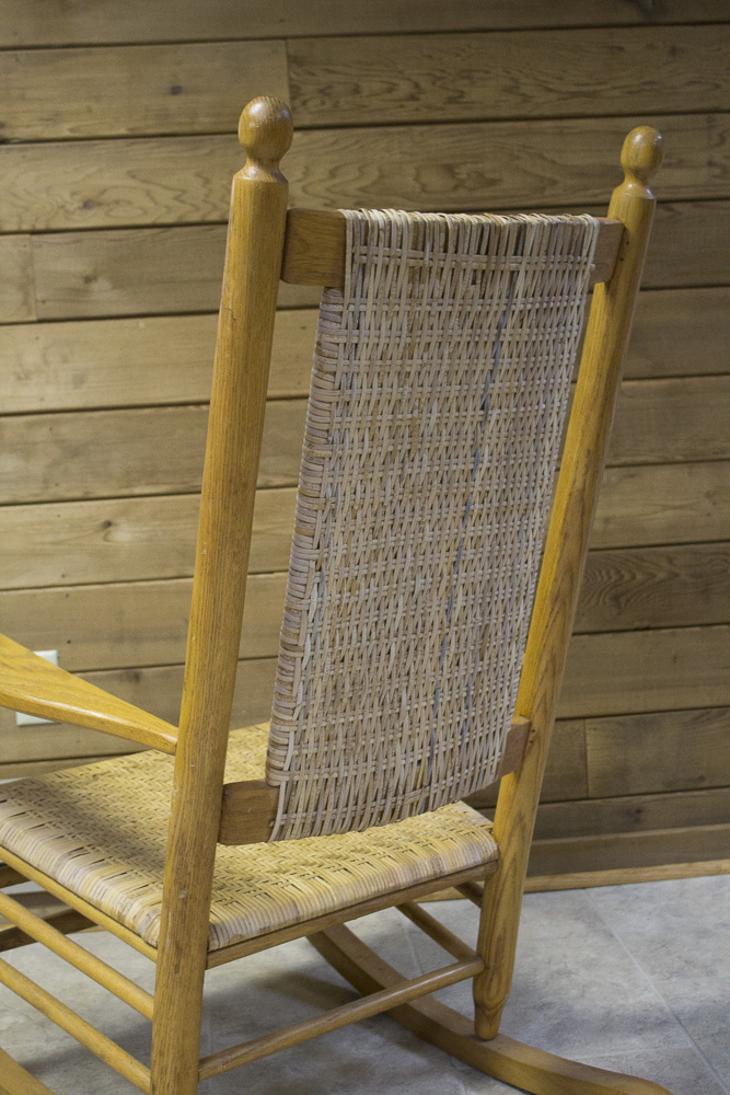 Carolina Rocker Oak and Cane Rocking Chair